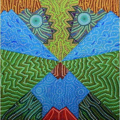 ACRILICO SU TELA COSTANTINO GIOVINE 'LUIGI' dimensioni L 60 X H 60 cm.