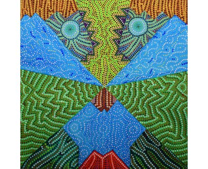 ACRILICO SU TELA COSTANTINO GIOVINE 'LUIGI' dimensioni L 60 X H 60 cm.