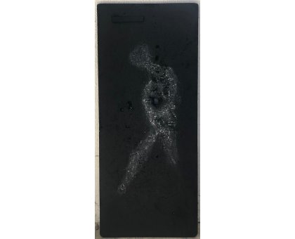 MIXED MEDIA MAURO CONSONNI ' FATICA ' dimensioni L 90 x H 200 cm.