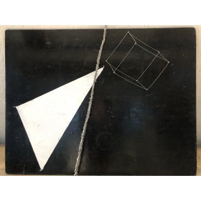 MIXED MEDIA MAURO CONSONNI ' ASTRATTO 3 ' dimensioni L 80 x H 60 cm.