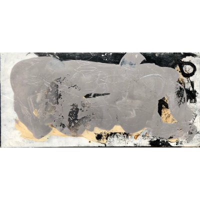 MIXED MEDIA MAURO CONSONNI ' ASTRATTO 9 ' dimensioni L 70 x H 50 cm.