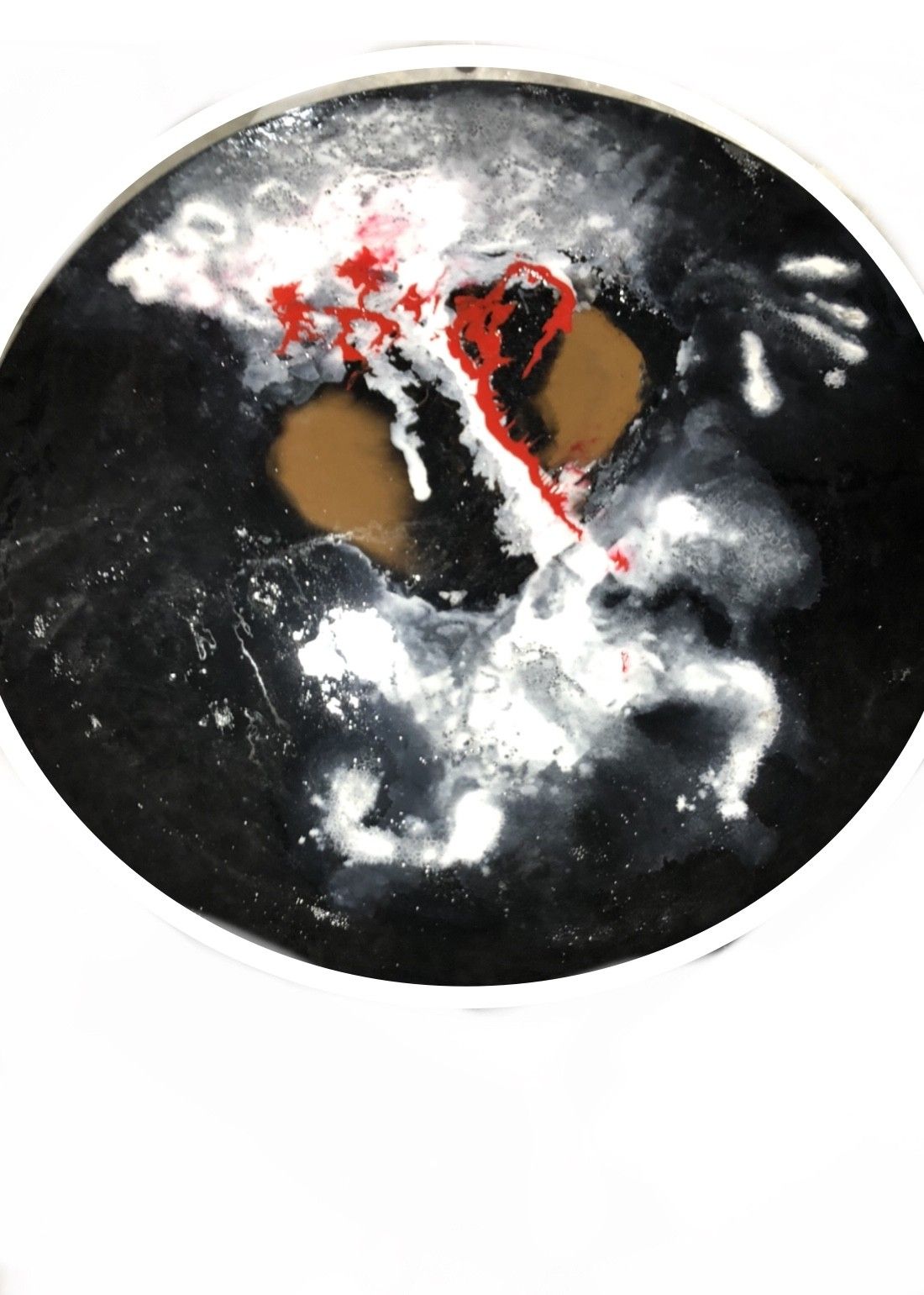 MIXED MEDIA  MAURO CONSONNI ' ASTRATTO 8 '  dimensioni D 120 cm.