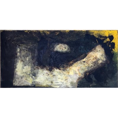 MIXED MEDIA MAURO CONSONNI ' ASTRATTO 4 ' dimensioni L 150 x H 60 cm.