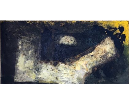 MIXED MEDIA MAURO CONSONNI ' ASTRATTO 4 ' dimensioni L 150 x H 60 cm.