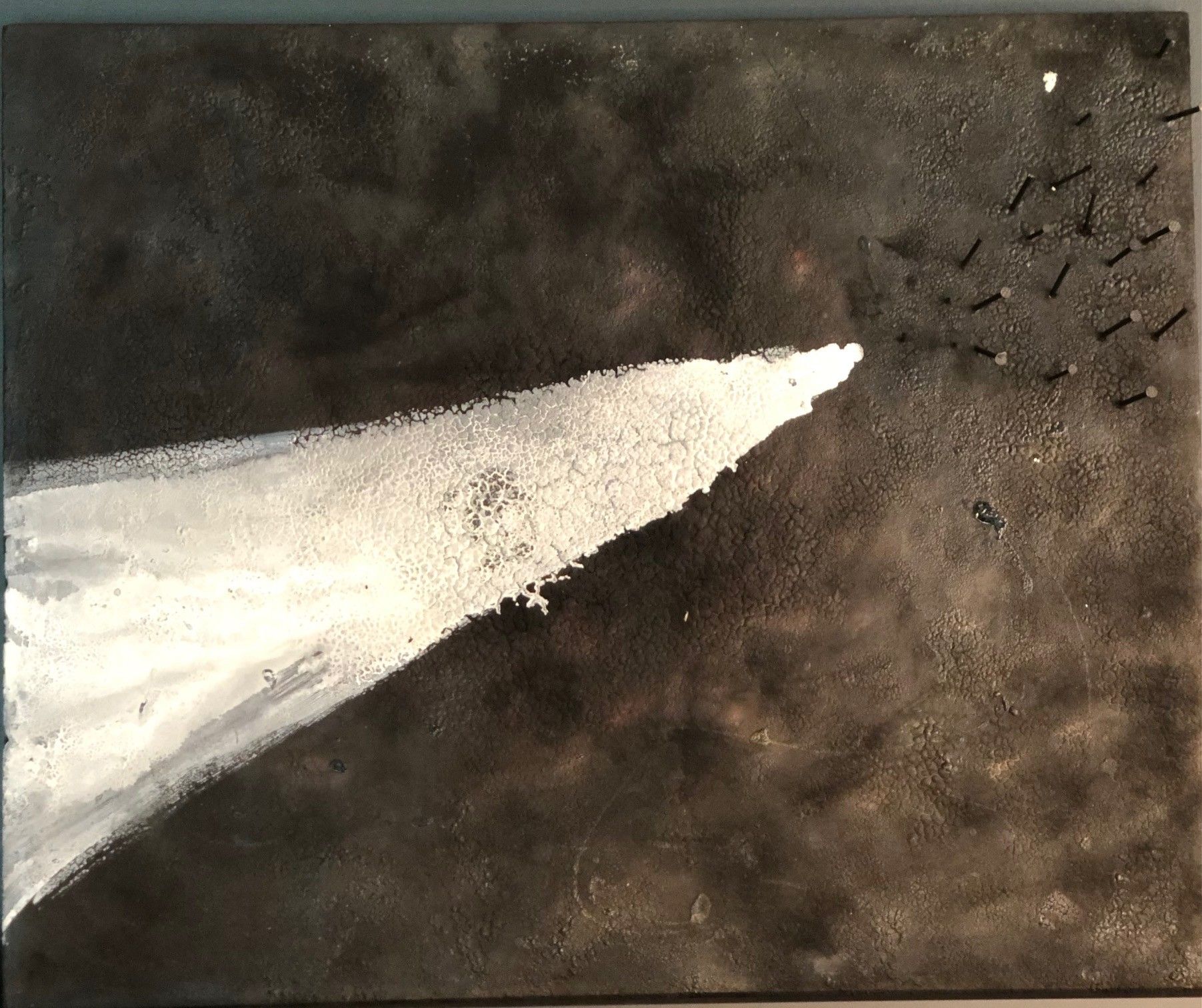 MIXED MEDIA  MAURO CONSONNI ' ASTRATTO 6 '  dimensioni L 80 x H 60 cm.