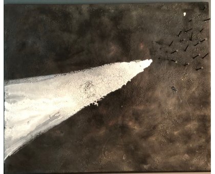 MIXED MEDIA MAURO CONSONNI ' ASTRATTO 6 ' dimensioni L 80 x H 60 cm.