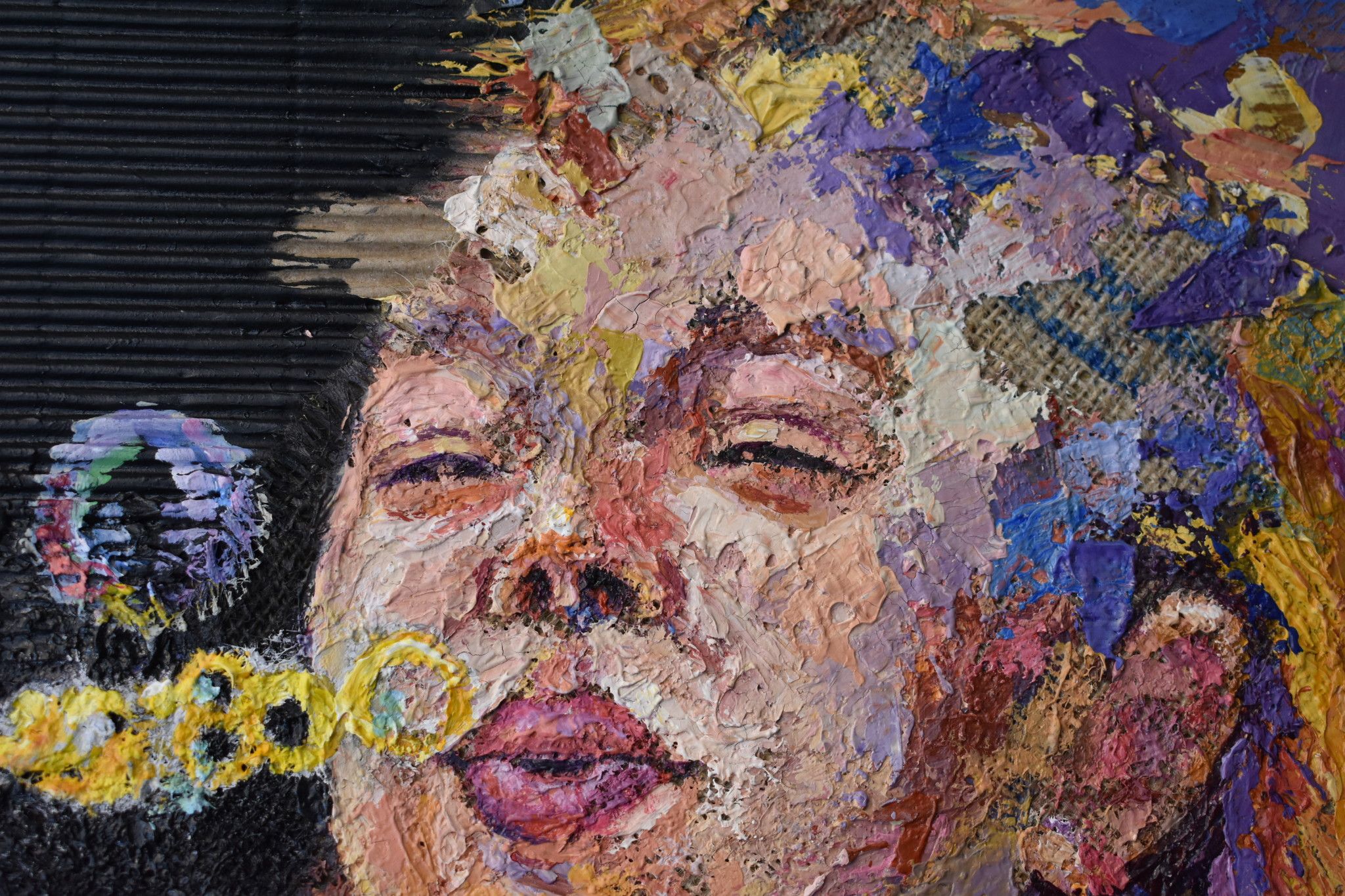 MIXED MEDIA  GIANNI MATTU ' BOLLE COLORATE '  dimensioni L 50 x H 50 cm.