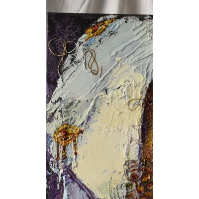 MIXED MEDIA GIANNI MATTU ' SENZA TITOLO ' dimensioni L 80 x H 80 cm.