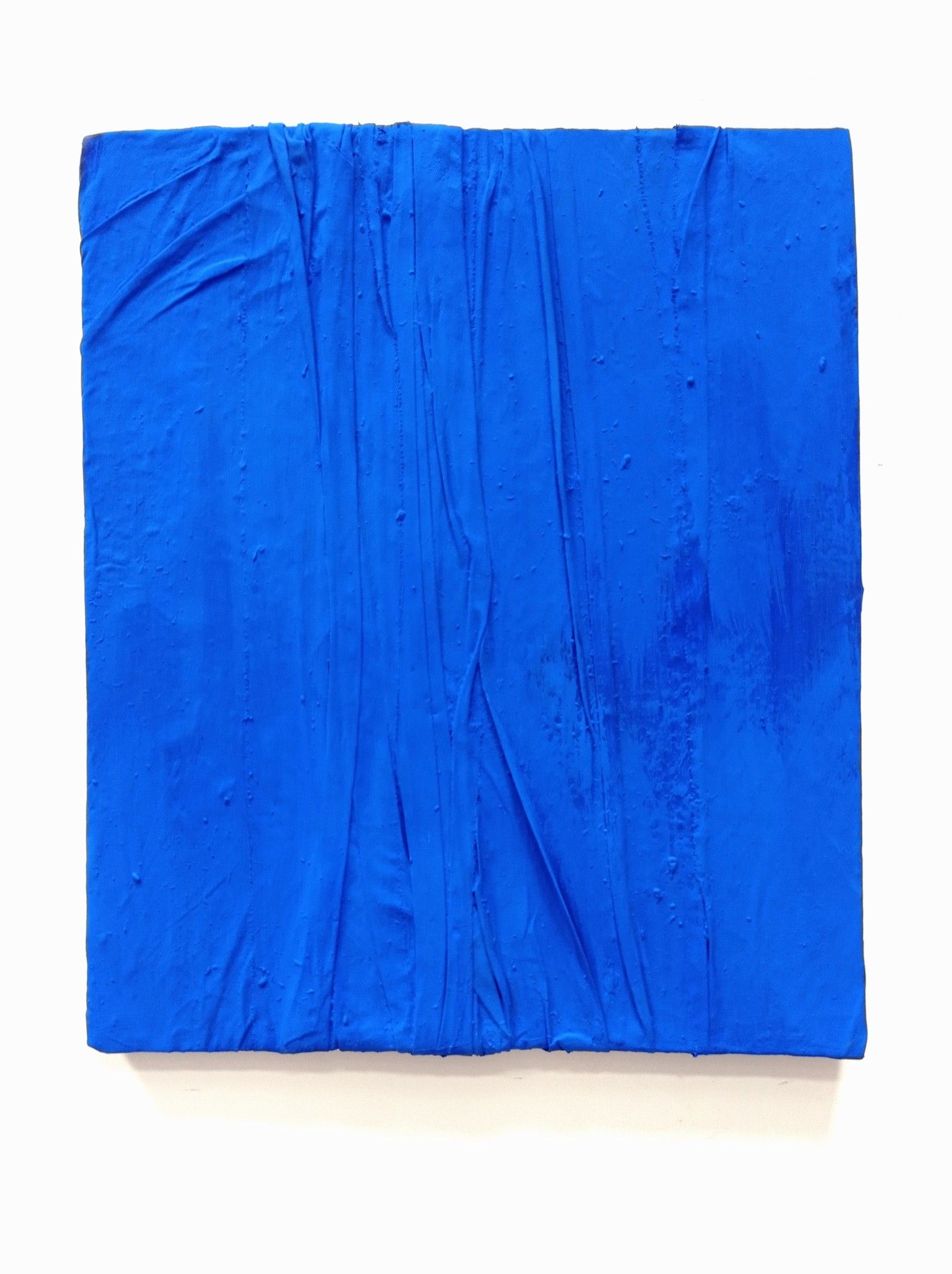 MIXED MEDIA  MARCO BISCUOLO ' ORGANIC KLEIN 142 '  dimensioni L 60 x H 50 cm.