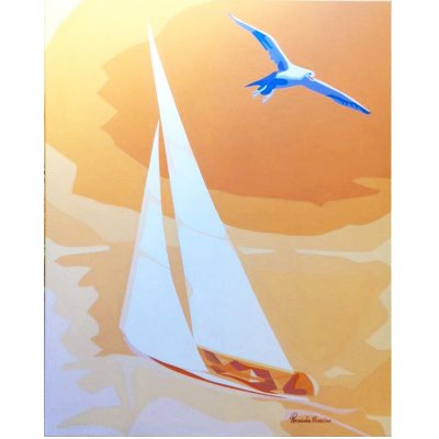 ACRILICO SU TELA PIERNICOLA MUSOLINO ' FREDOM ' dimensioni L 80 x H 100 cm.