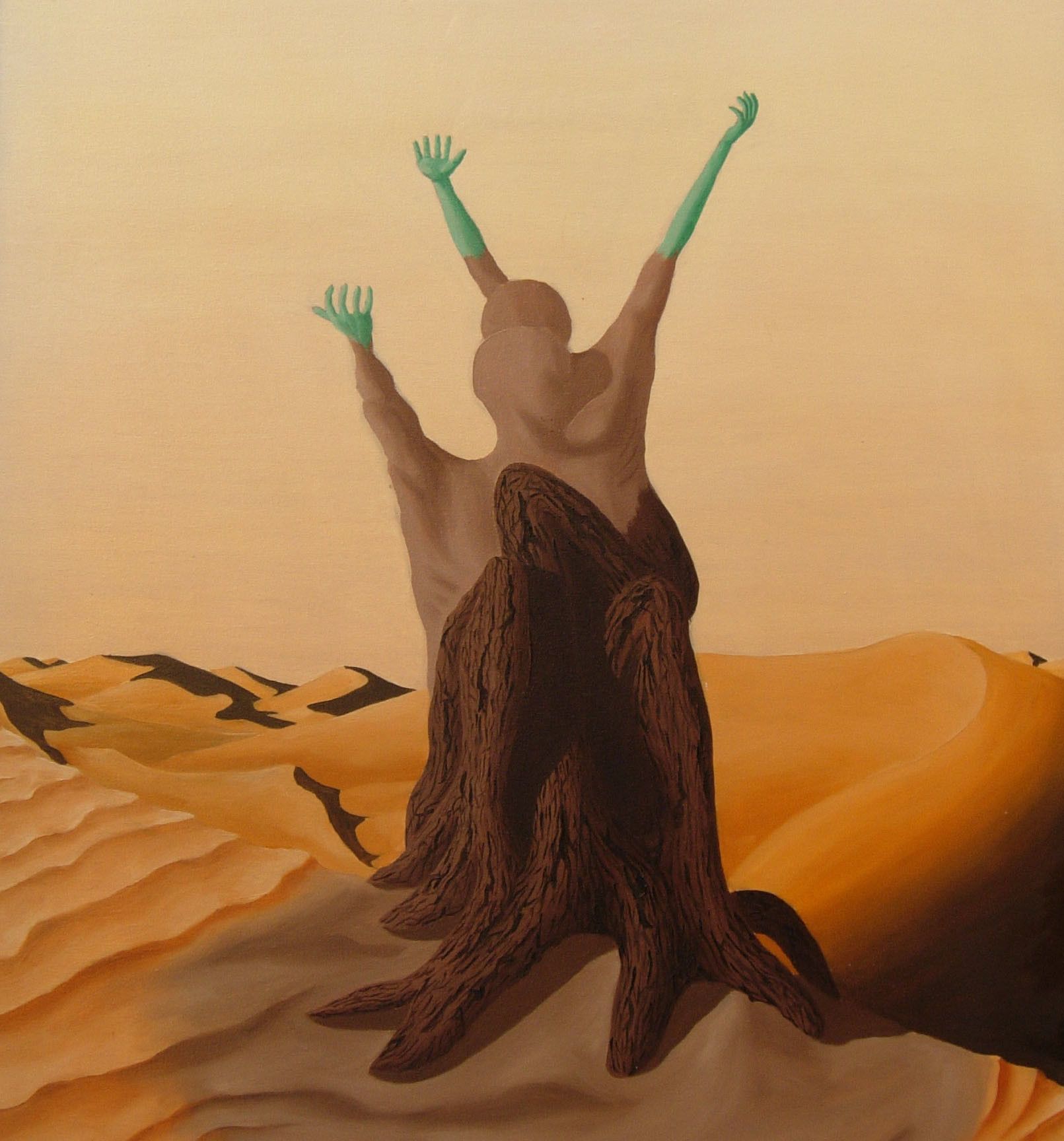 OLIO SU TELA  ENIO DI STEFANO ' RINASCITA '  dimensioni L 70 x H 90 cm.