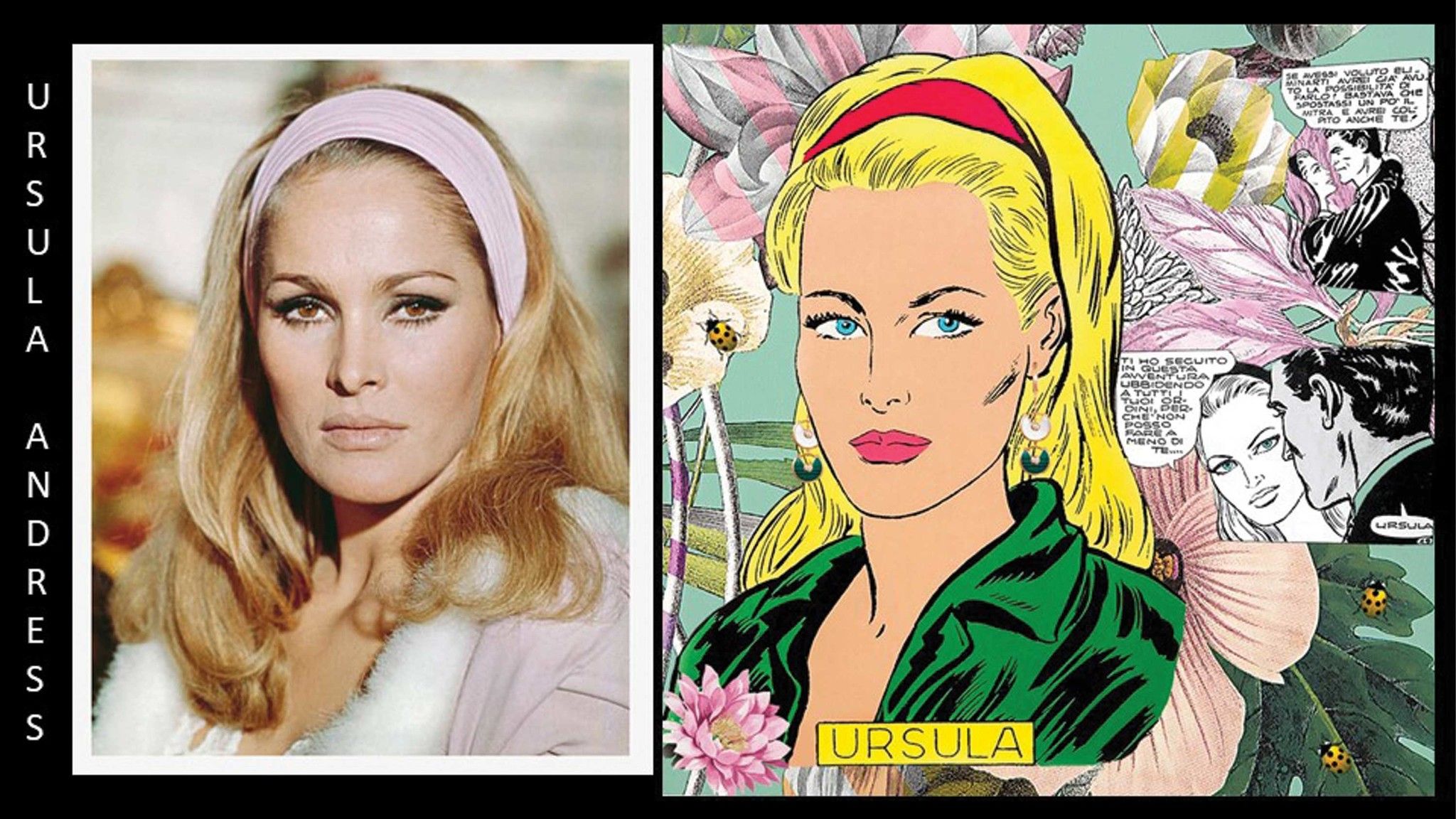 MIXED MEDIA SU TELA  CRISTINA STIFANIC ' URSULA  ANDRESS '  dimensioni L 100 x H 100 cm.