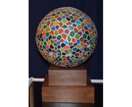 SCULTURA RICCARDO VELLUTO ' LIFE 3D ' dimensioni L 23 x H 38 X P 23 cm.