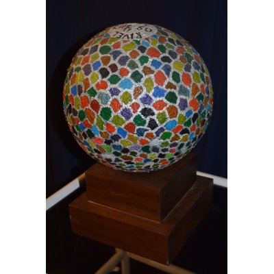 SCULTURA RICCARDO VELLUTO ' LIFE 3D ' dimensioni L 23 x H 38 X P 23 cm.