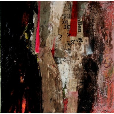 MIXED MEDIA SU TELA RENATO GIORGIO ' SENZA TITOLO 12 ' dimensioni L 50 x H 50 cm.