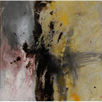 MIXED MEDIA SU TELA RENATO GIORGIO ' SENZA TITOLO 8 ' dimensioni L 100 x H 100 cm.