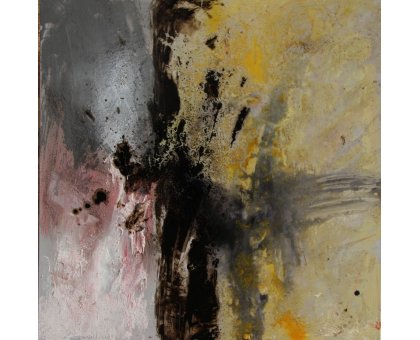 MIXED MEDIA SU TELA RENATO GIORGIO ' SENZA TITOLO 8 ' dimensioni L 100 x H 100 cm.