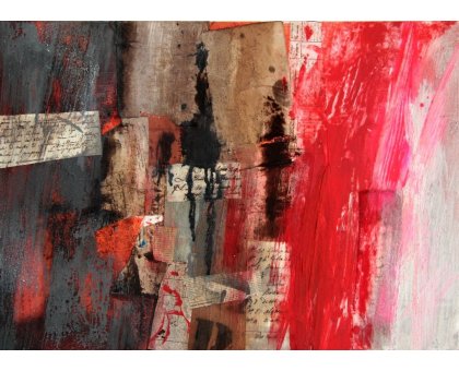 MIXED MEDIA SU TELA RENATO GIORGIO ' SENZA TITOLO 11 ' dimensioni L 70 x H 50 cm.