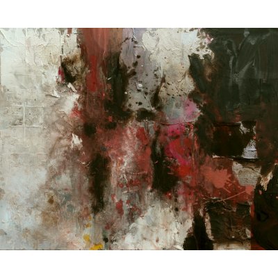 MIXED MEDIA SU TELA RENATO GIORGIO ' SENZA TITOLO 20 ' dimensioni L 120 x H 100 cm.