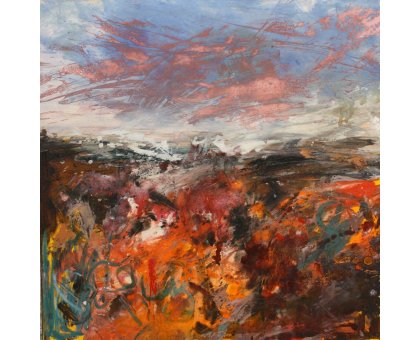 MIXED MEDIA SU TELA RENATO GIORGIO ' SENZA TITOLO 5 ' dimensioni L 100 x H 100 cm.