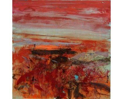 MIXED MEDIA SU TELA RENATO GIORGIO ' SENZA TITOLO 2 ' dimensioni L 100 x H 100 cm