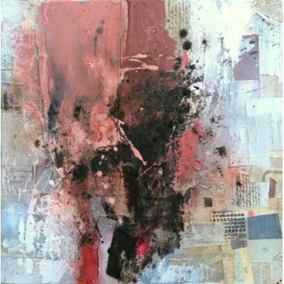 MIXED MEDIA SU TELA RENATO GIORGIO ' SENZA TITOLO 17 ' dimensioni L 70 x H 70 cm.