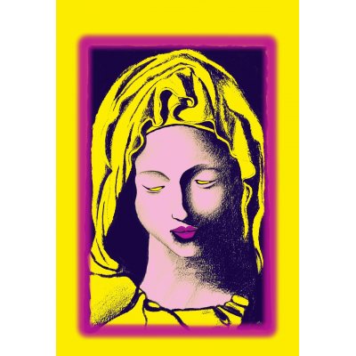 MIXED MEDIA SU TELA TIZIANA STOCCO ' LA MIA PIETA' DI SAN PIETRO 1 ' dimensioni L 30 x H 40 cm.