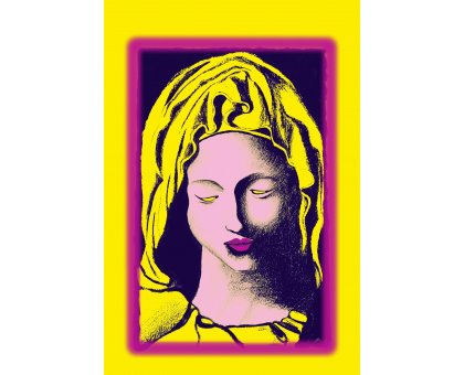 MIXED MEDIA SU TELA TIZIANA STOCCO ' LA MIA PIETA' DI SAN PIETRO 1 ' dimensioni L 30 x H 40 cm.