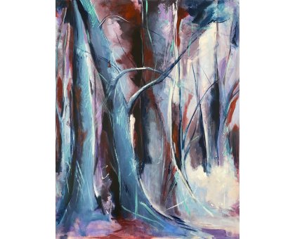 MIXED MEDIA SU TELA BIANCA BEGHIN ' AMORE CONTAGIOSO ' dimensioni L 120 x H 80 cm.