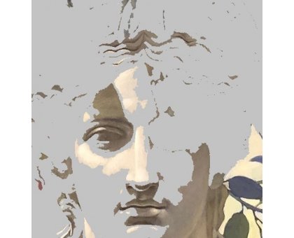 OLIO SU TELA STEFANIA COLOMBO ' PAST CONTINUOUS IN GREY ' dimensioni L 50 x H 50 cm.