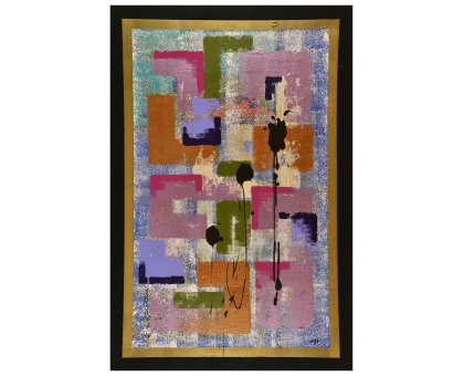 MIXED MEDIA SU TELA FULVIA STEARDO FERMI ' LABIRINTO ' dimensioni L 100 x H 150 cm.