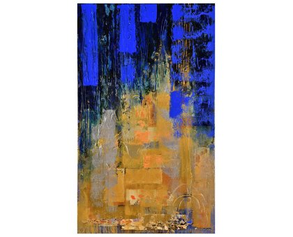 MIXED MEDIA SU TELA FULVIA STEARDO FERMI ' TEMPIO ' dimensioni L 60 x H 100 cm.