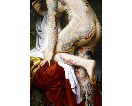 FOTOGRAFIA DIGITALE SU TELA - ARTISTA SLASKY - TITOLO "JAPANESE" cm. L 70 x H 100