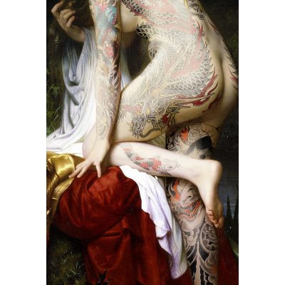 FOTOGRAFIA DIGITALE SU TELA - ARTISTA SLASKY - TITOLO "JAPANESE" cm. L 70 x H 100