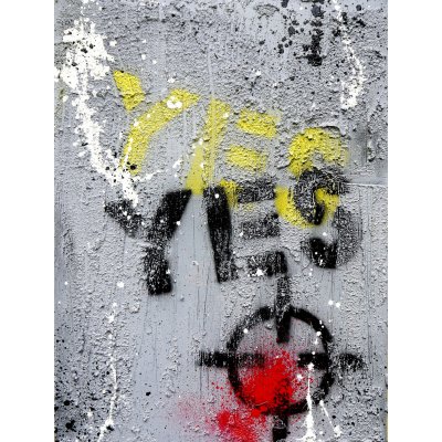 ACRILICO SU TELA FRANCESCO CAMPANELLA ' WALL ' dimensioni L 40 x H 30 cm.