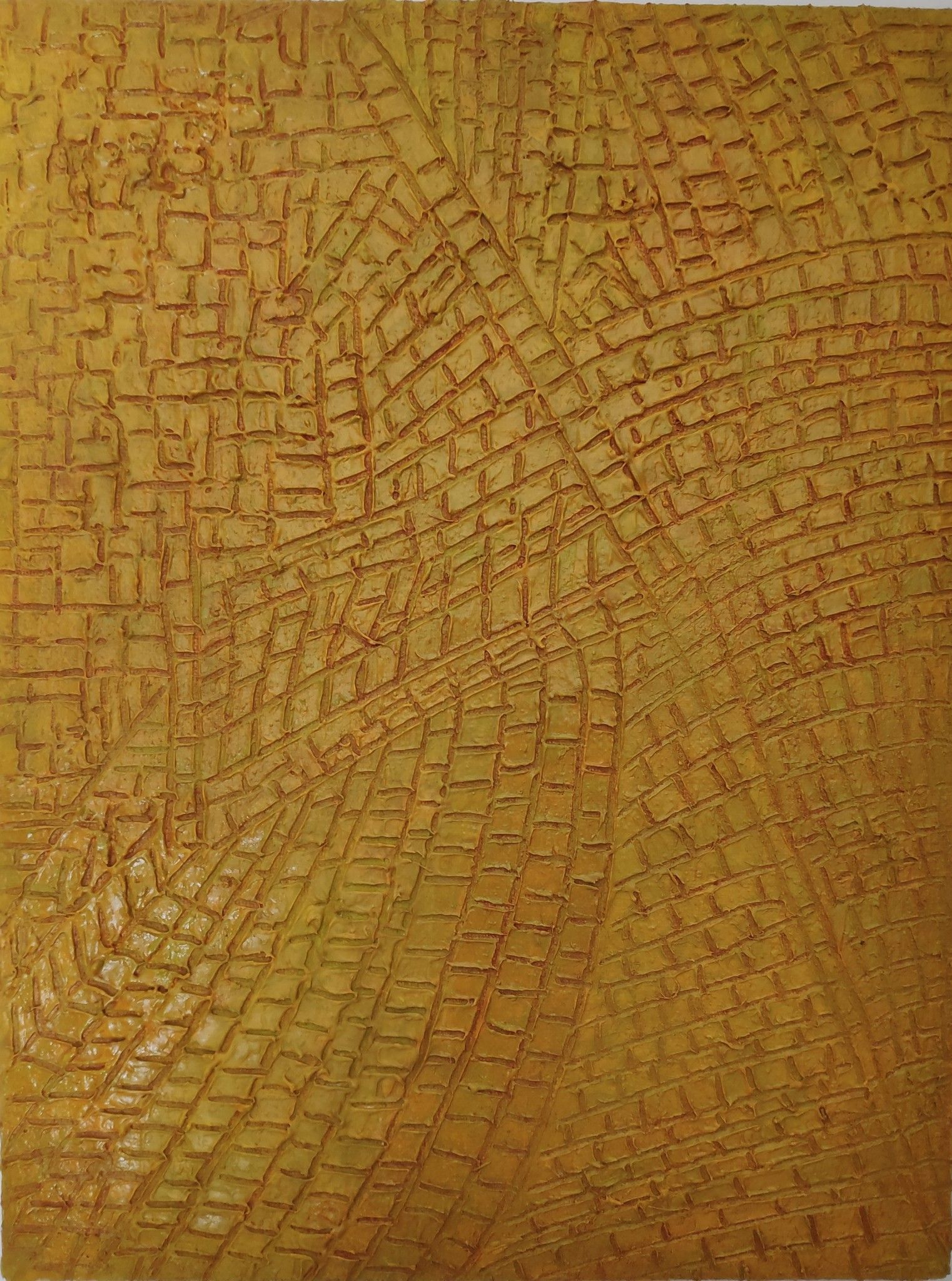 MIXED MEDIA SU TELA MAURO MASETTI ' PERCORSI '  dimensioni L 48 x H 64 cm.