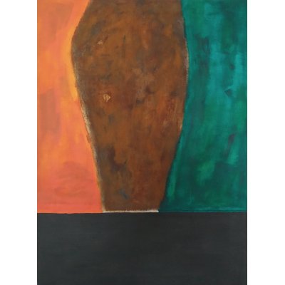 ACRILICO SU TELA MAURO MASETTI ' INTERVALLI DI TEMPO ' dimensioni L 53 x H 73 cm.