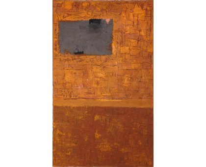 MIXED MEDIA SU TELA MAURO MASETTI ' PASSAGGIO TRA DESERTI ' dimensioni L 55 x H 90 cm.