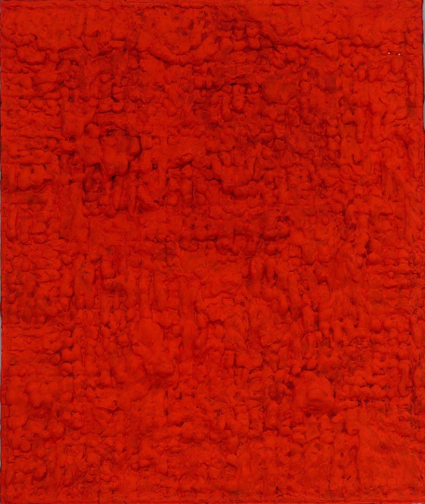 MIXED MEDIA  MAURO MASETTI ' RED '  dimensioni L 50,5 x H 58,5 cm.