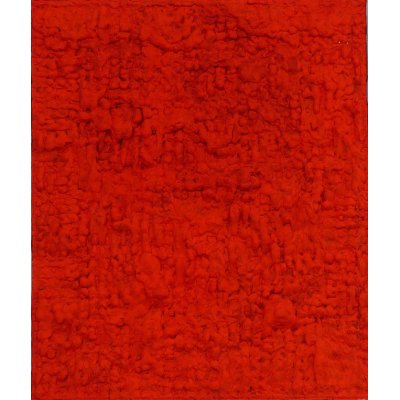 MIXED MEDIA MAURO MASETTI ' RED ' dimensioni L 50,5 x H 58,5 cm.