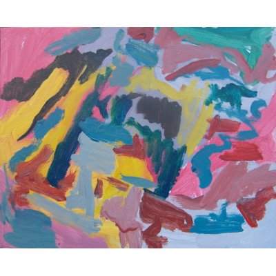 ACRILICO SU CARTONCINO TELATO MAURO GALLETTI ' BE BERYLLIUM ' dimensioni L 24 x H 30 cm.