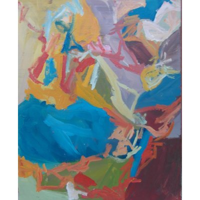 ACRILICO SU TELA MAURO GALLETTI ' CR CHROMIUM ' dimensioni L 40 x H 50 cm.