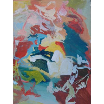 ACRILICO SU TELA MAURO GALLETTI ' FE IRON ' dimensioni L 40 x H 50 cm.