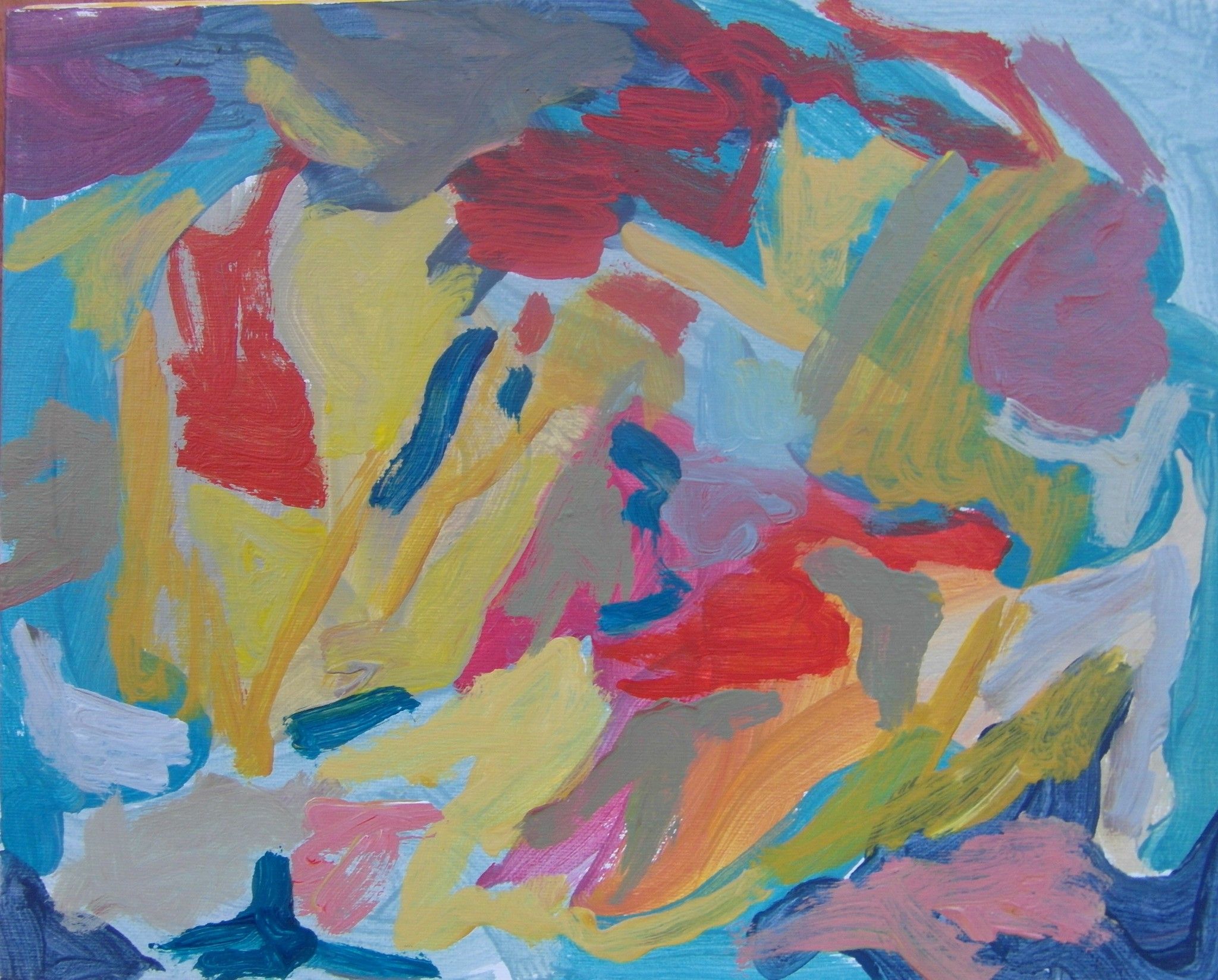 ACRILICO SU CARTONCINO TELATO  MAURO GALLETTI ' LI  LITHIUM '  dimensioni L 24 x H 30 cm.