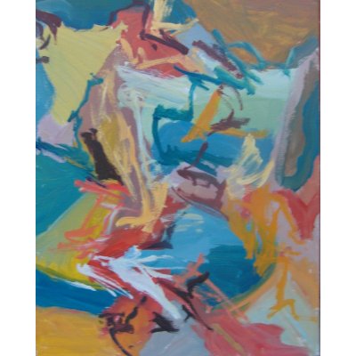 ACRILICO SU TELA MAURO GALLETTI ' MN MANGANESE ' dimensione L 40 x H 50 cm.