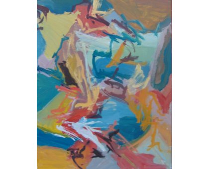 ACRILICO SU TELA MAURO GALLETTI ' MN MANGANESE ' dimensione L 40 x H 50 cm.