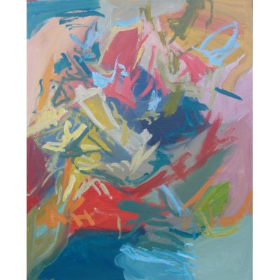 ACRILICO SU TELA MAURO GALLETTI ' NI NICKEL ' dimensioni L 40 x H 50 cm.