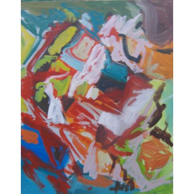 ACRILICO SU TELA MAURO GALLETTI ' TI TITANIUM ' dimensioni L 40 x H 50 cm.