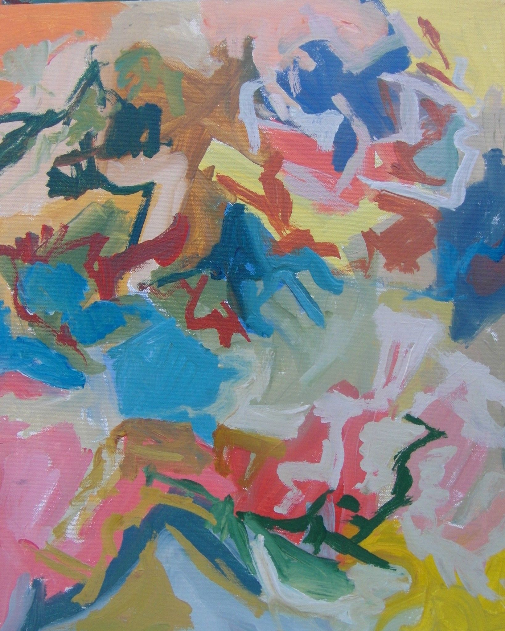 ACRILICO SU TELA   MAURO GALLETTI ' V  VANADIUM '  dimensioni L 40 x H 50 cm.