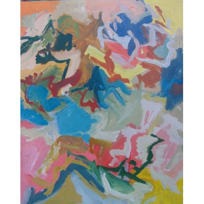 ACRILICO SU TELA MAURO GALLETTI ' V VANADIUM ' dimensioni L 40 x H 50 cm.